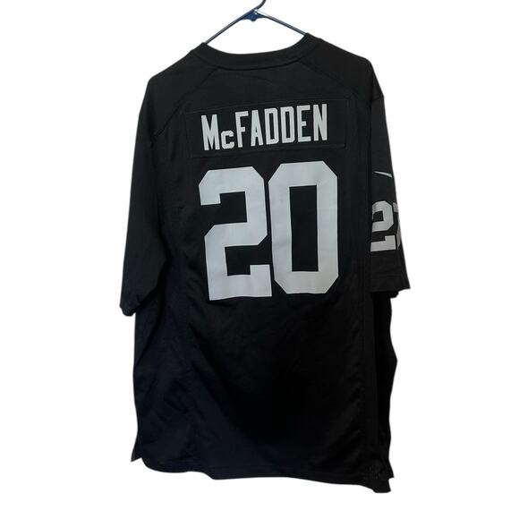 Darren McFadden Jersey Oakland Las Vegas Raiders Nike On Field #20 Mens XL Black - Picture 9 of 9